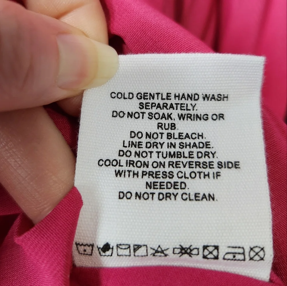 Aureta Anthropologie Raspberry Long Sleeve Dress - Picture 6 of 8